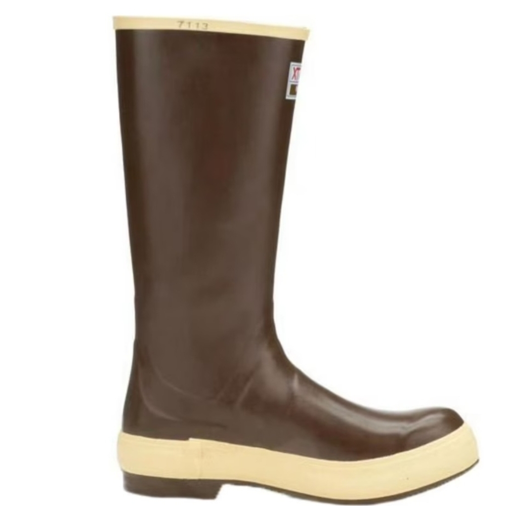 Xtratuf Men's Tall Brown Waterproof Rubber Boots Size 12 NWT